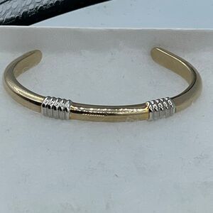 Vintage Avon gold & silver tone cuff bracelet